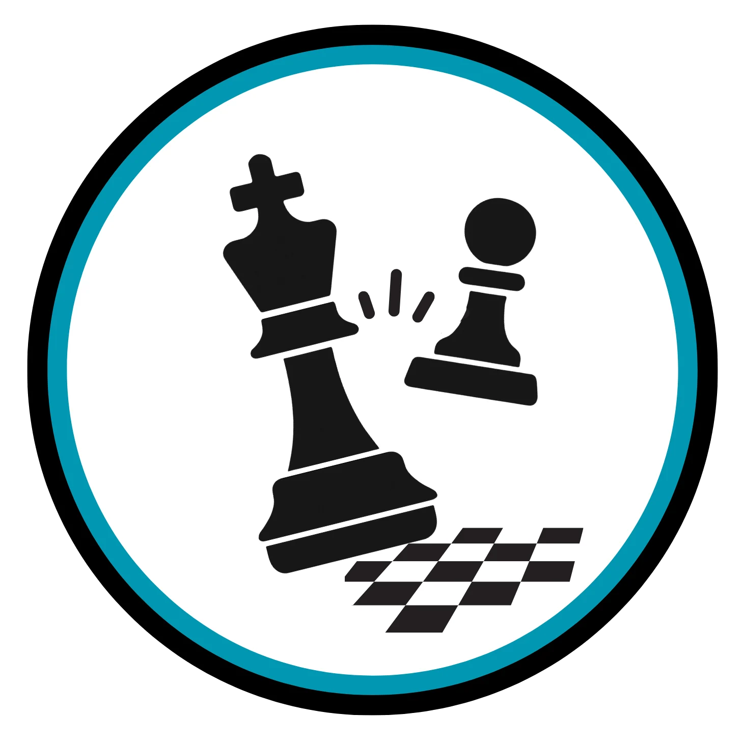 Logo du site animation-echecs.fr, représentant des pièces du jeu d'échecs dans un cercle